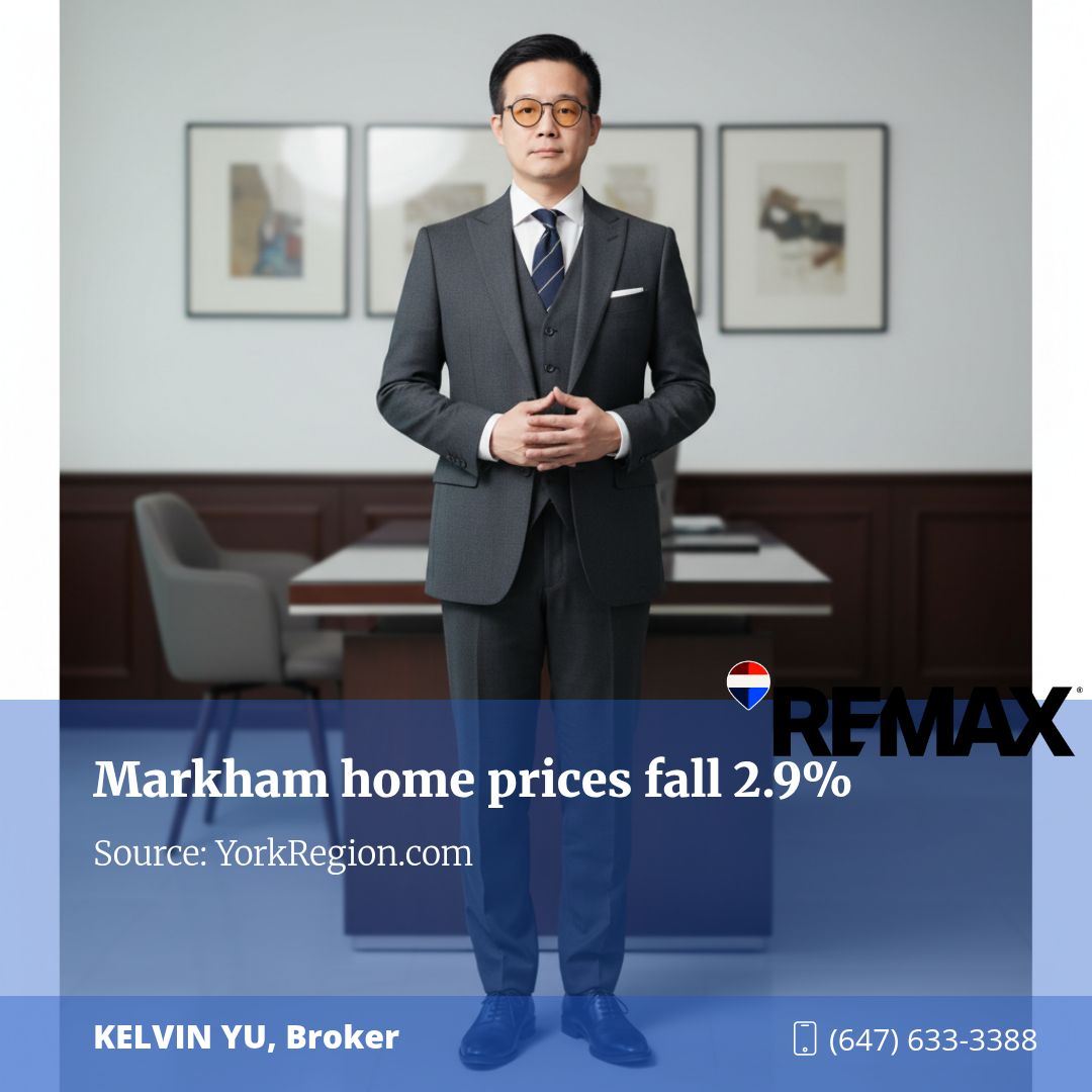 Markham Homes Become More Affordable at $1.07 Million
